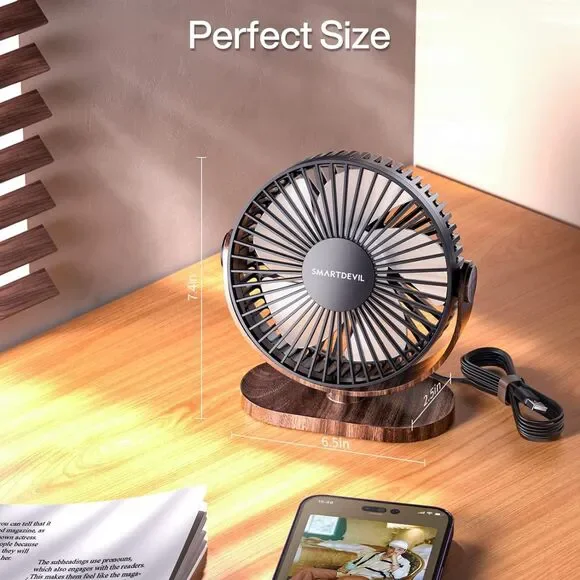 SMARTDEVIL USB Small Desk Fan - Picture 6 of 6